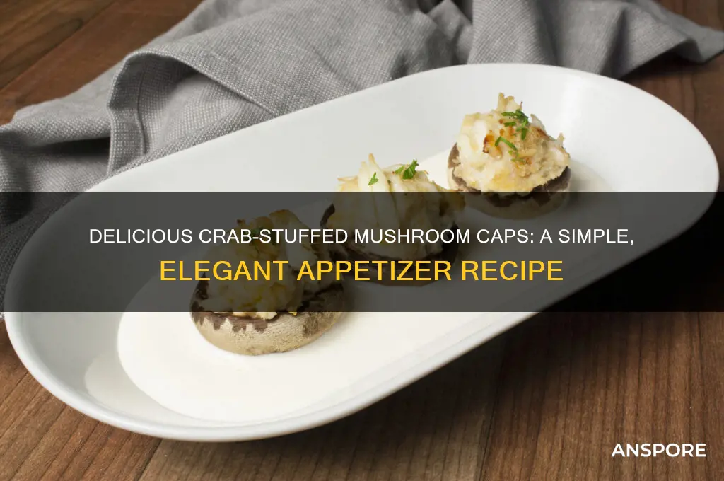 how to make stuffed mushroom caps with crab meat