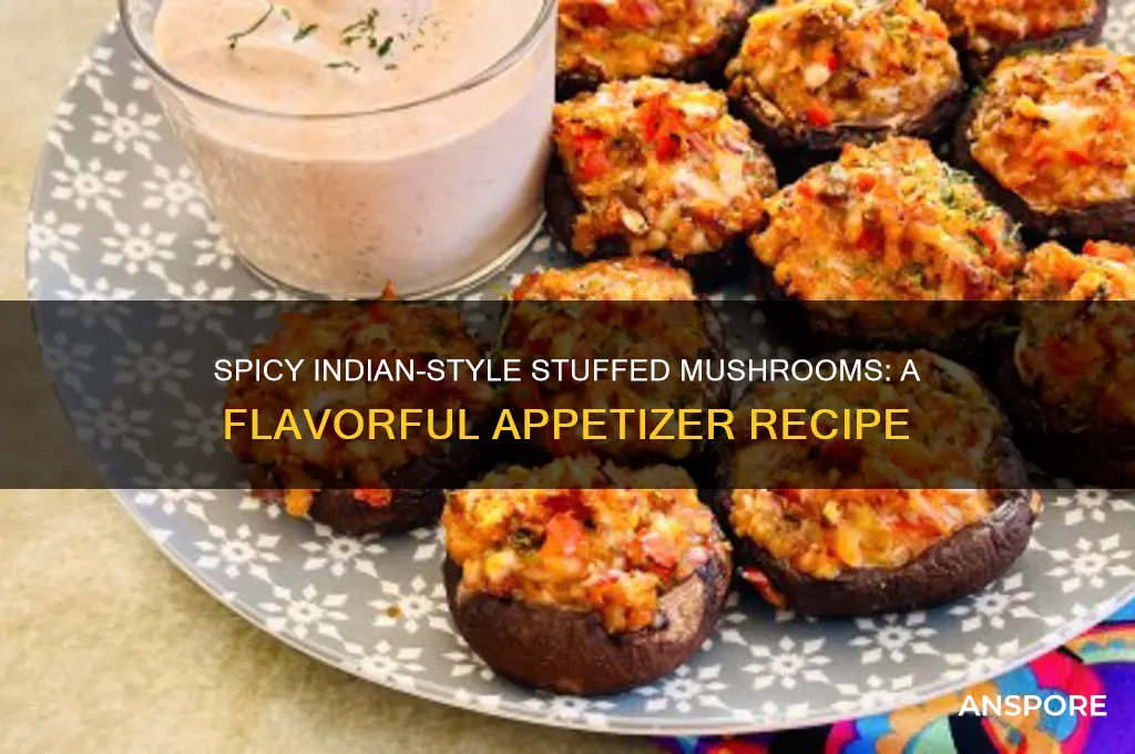 how to make stuffed mushrooms indian style