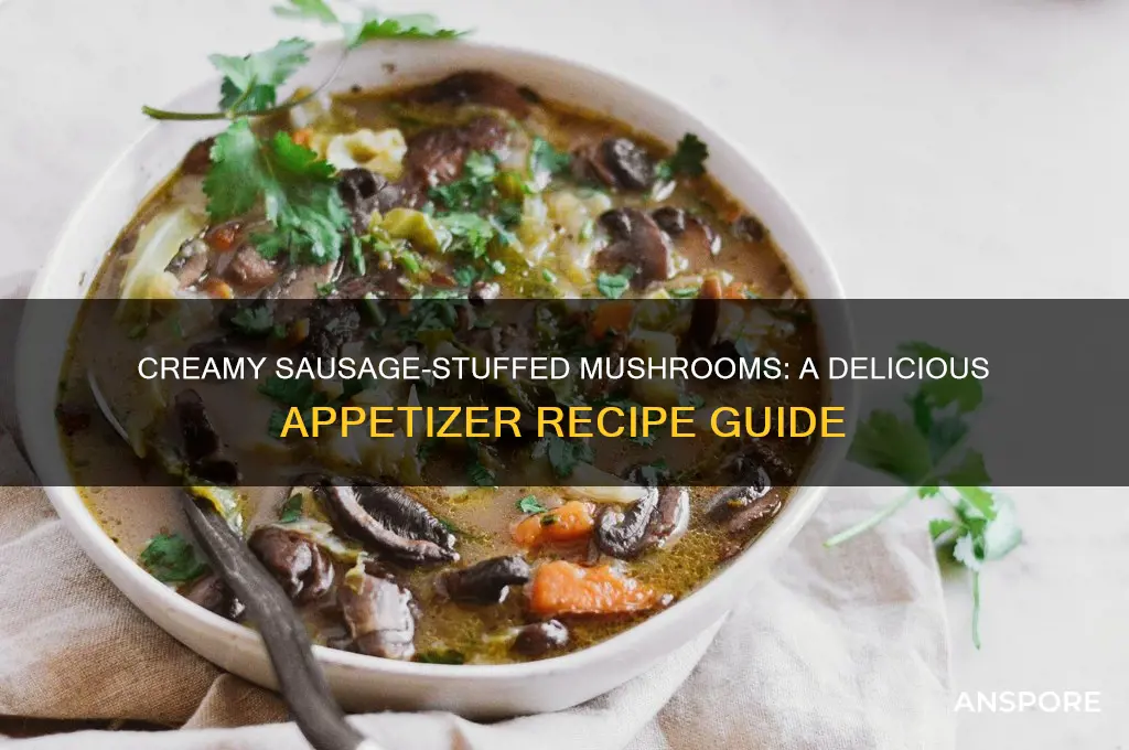 how to make stuffed mushrooms with cream cheese and sausage