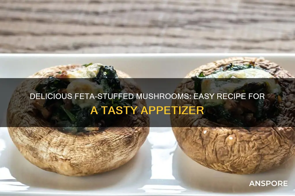 how to make stuffed mushrooms with feta cheese