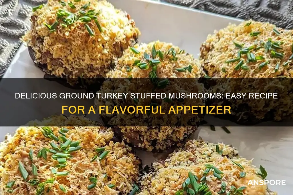 how to make stuffed mushrooms with ground turkey