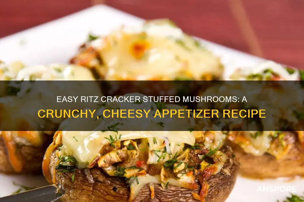 how to make stuffed mushrooms with ritz crackers
