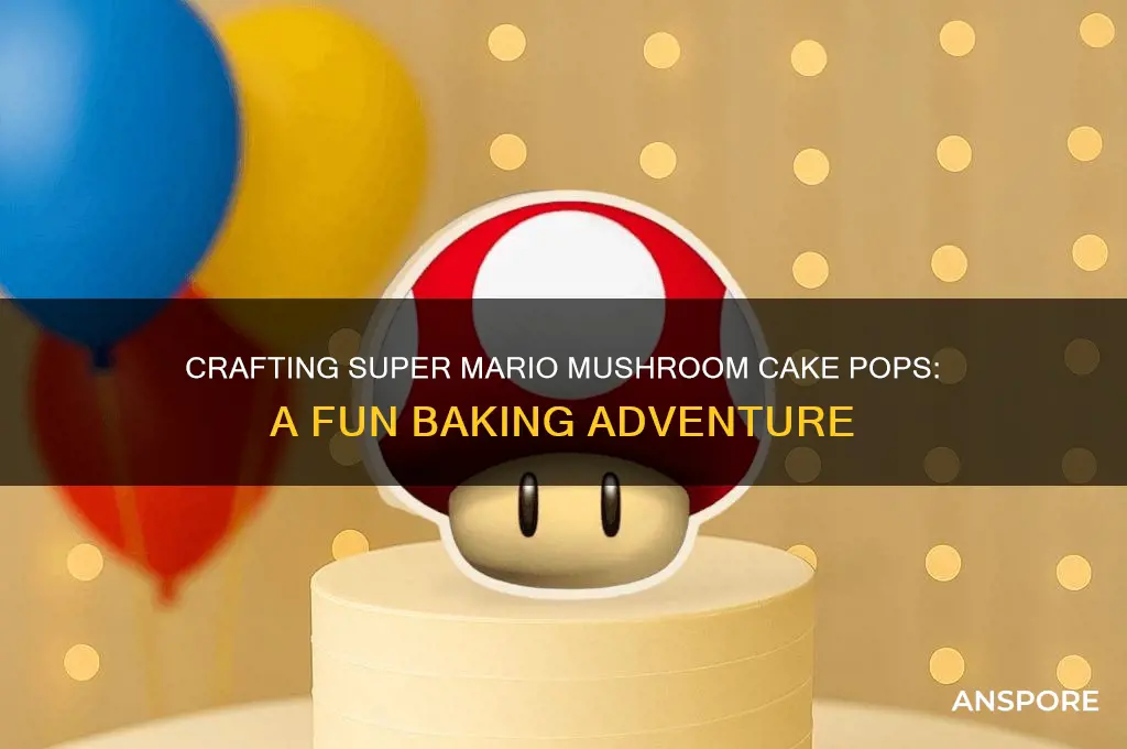 how to make super mario mushroom cake pops