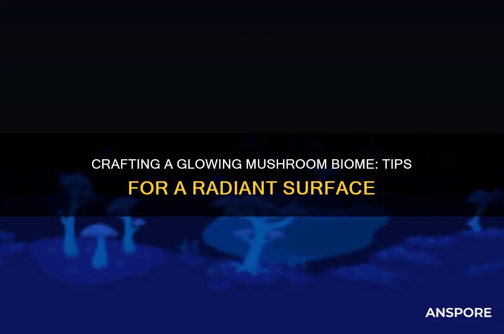 how to make surface glowing mushroom biome