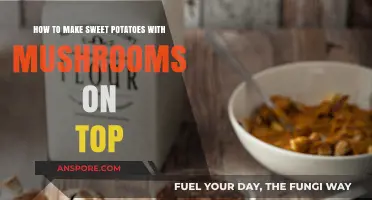 Savory Sweet Potatoes Topped with Creamy Garlic Mushrooms Recipe