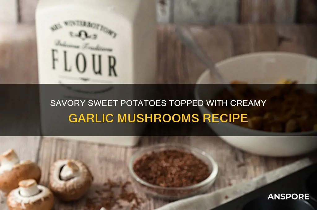 how to make sweet potatoes with mushrooms on top