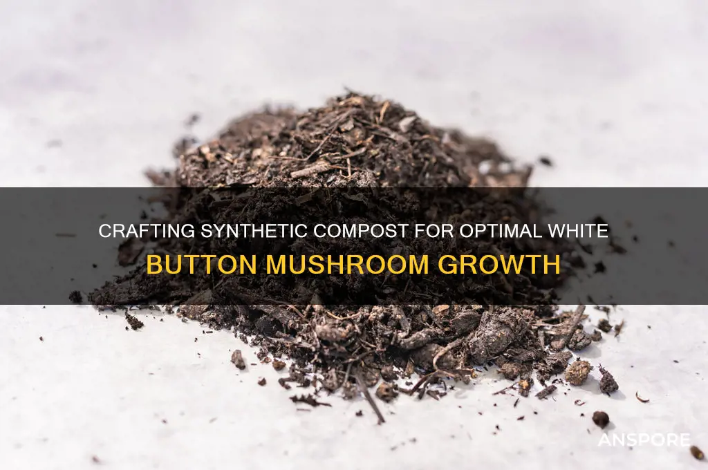 how to make synthetic compost for white button mushroom cultivation