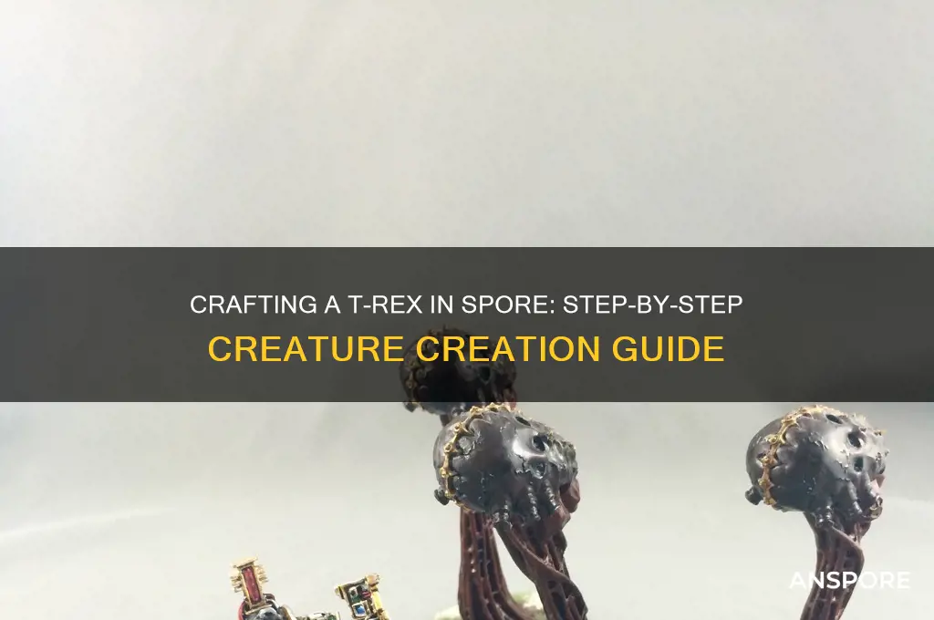 how to make t rex in spore