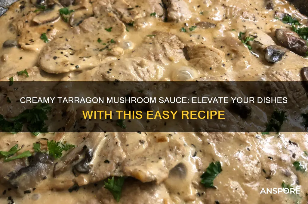 how to make tarragon mushroom sauce