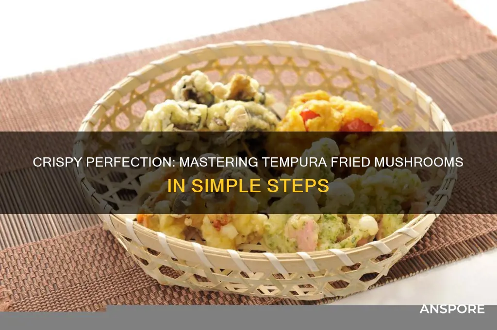 how to make tempura fried mushrooms