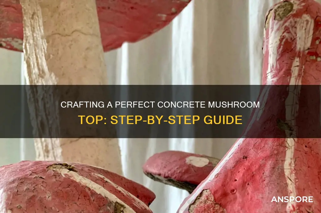 how to make the top for a concrete mushroom