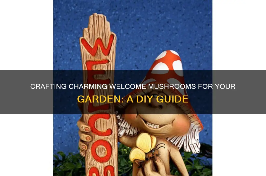 how to make the welcome mushrooms for garden