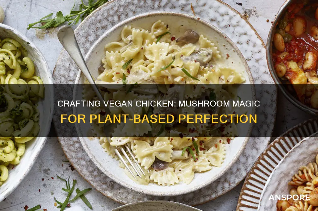 how to make vegan chicken out of mushrooms