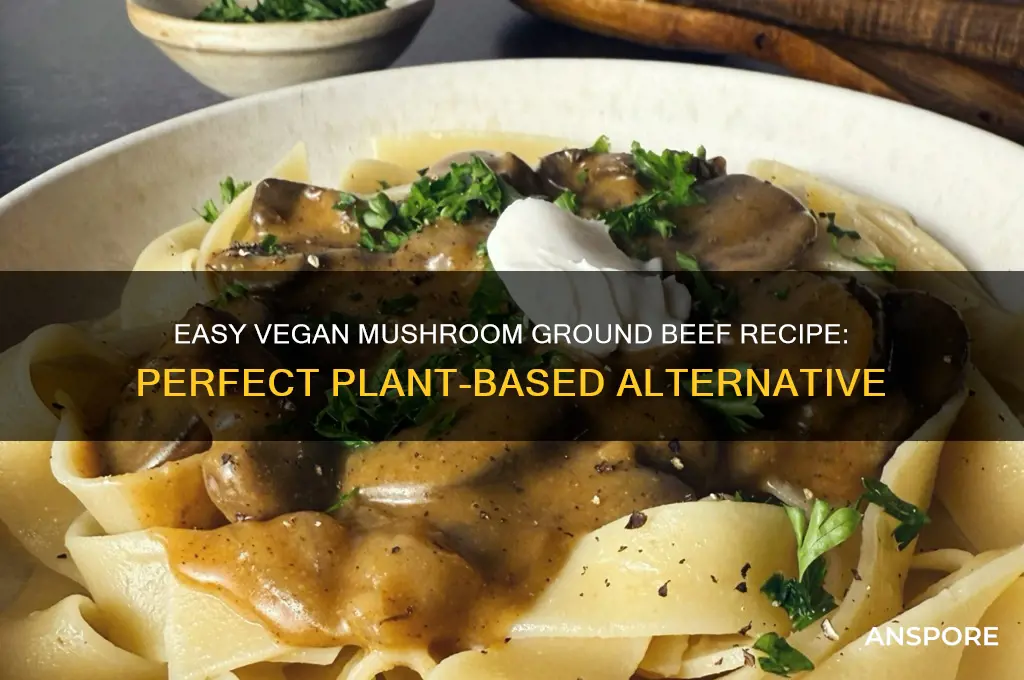 how to make vegan ground beef with mushrooms