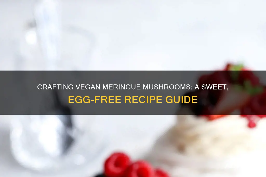 how to make vegan meringue mushrooms