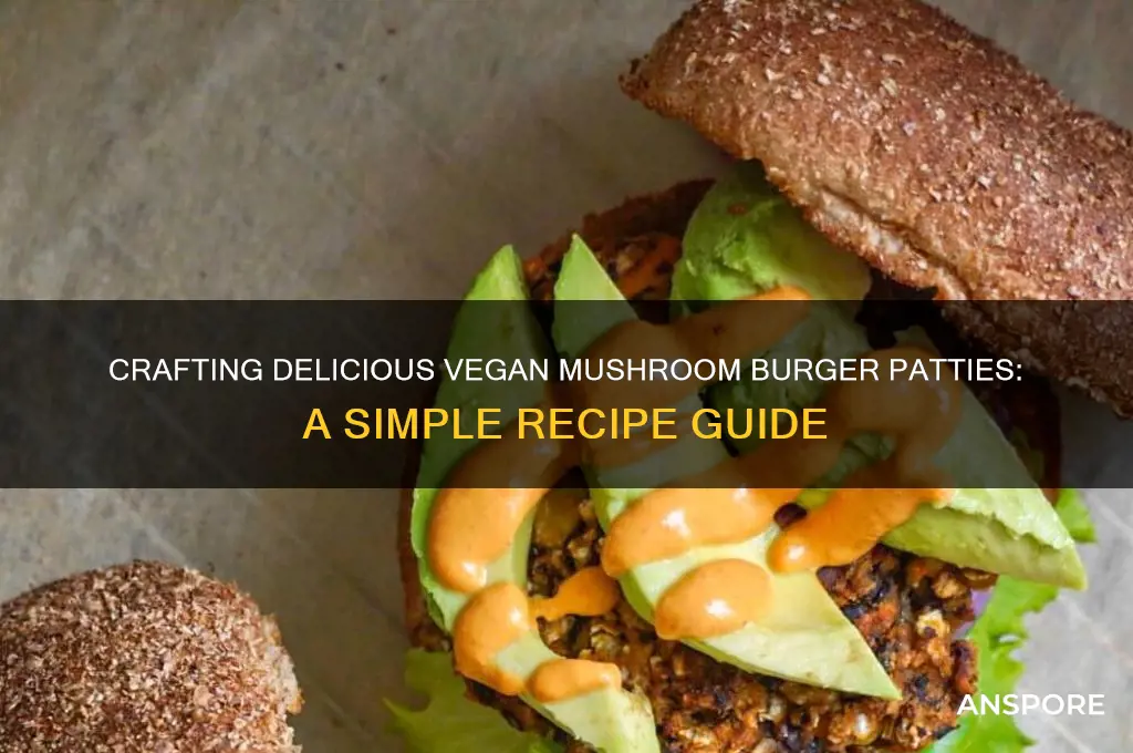 how to make vegan mushroom burger patty