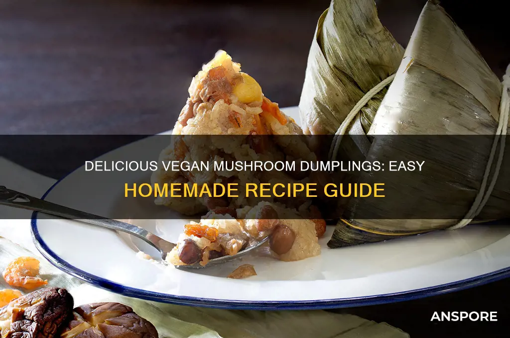 how to make vegan mushroom dumplings