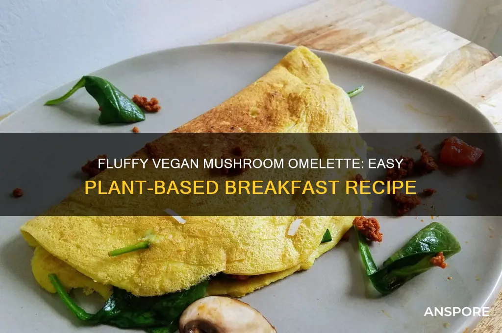 how to make vegan mushroom omelette