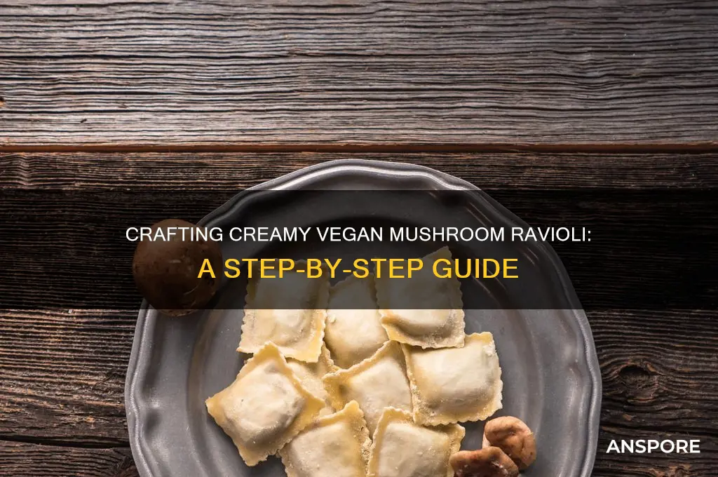 how to make vegan mushroom ravioli