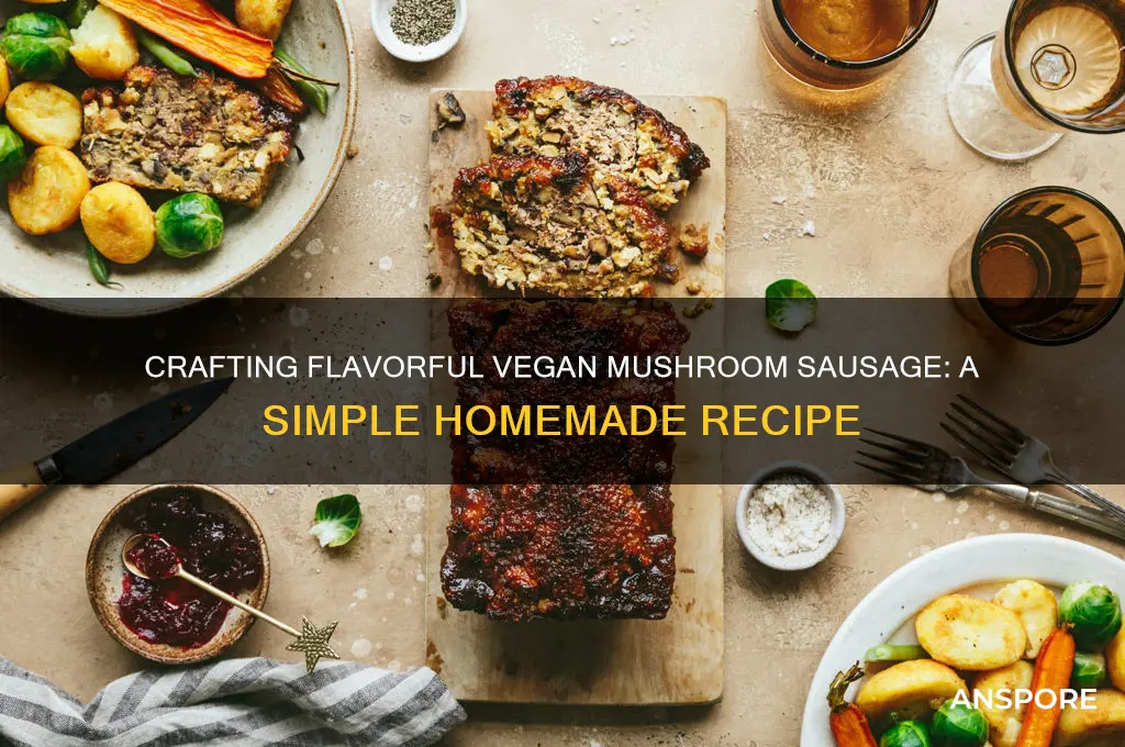 how to make vegan mushroom sausage