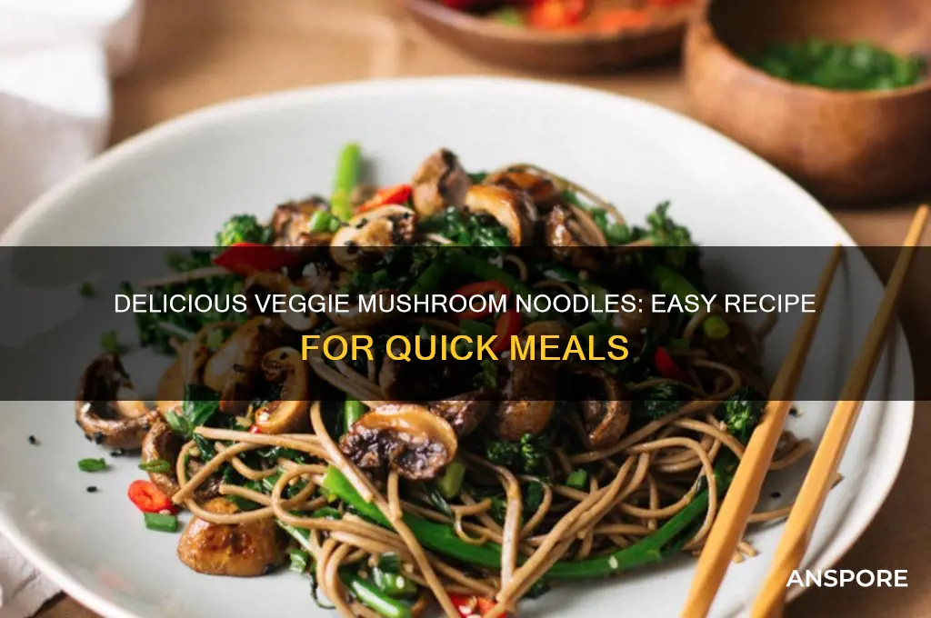 how to make vegetable mushroom noodles