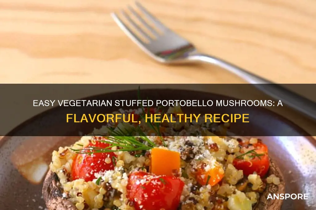 how to make vegetarian stuffed portobello mushrooms