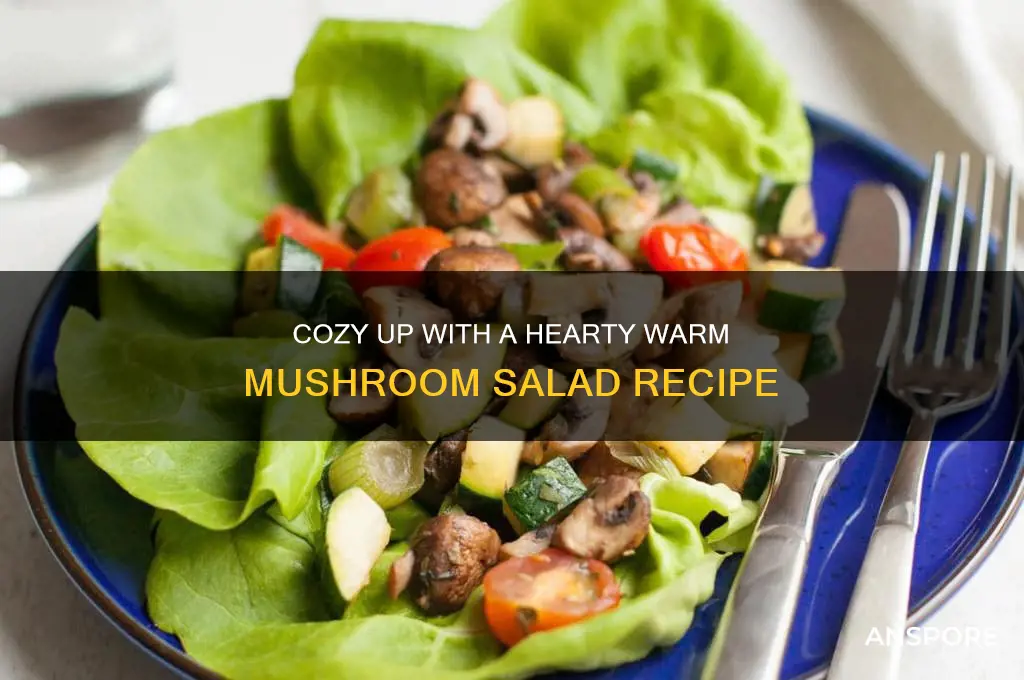 how to make warm mushroom salad