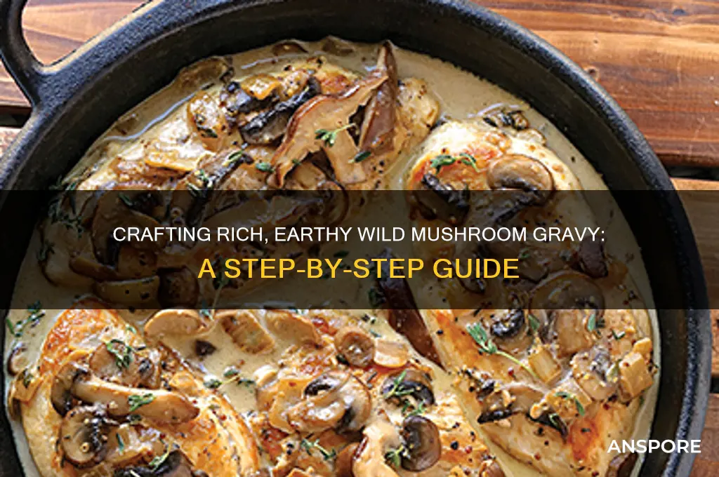 how to make wild mushroom gravy