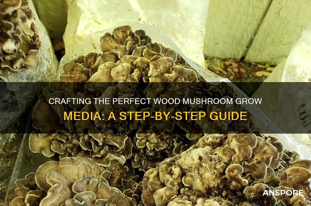 how to make wood mushroom grow media