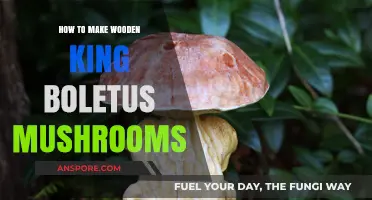 Crafting Wooden King Boletus Mushrooms: A Step-by-Step DIY Guide