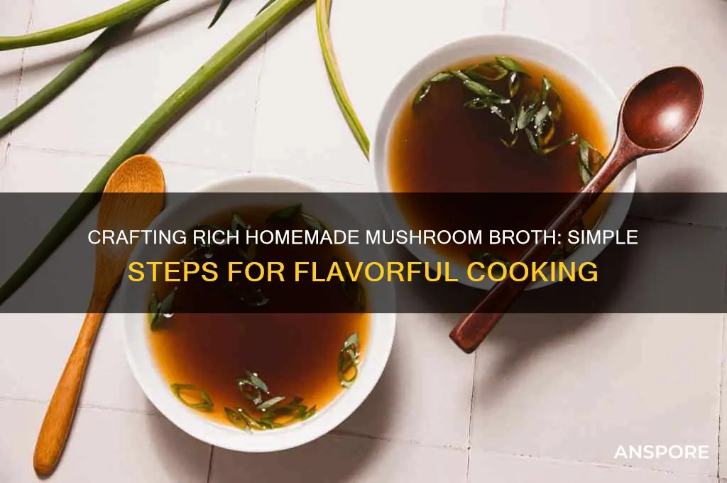how to make your own homemade mushroom broth