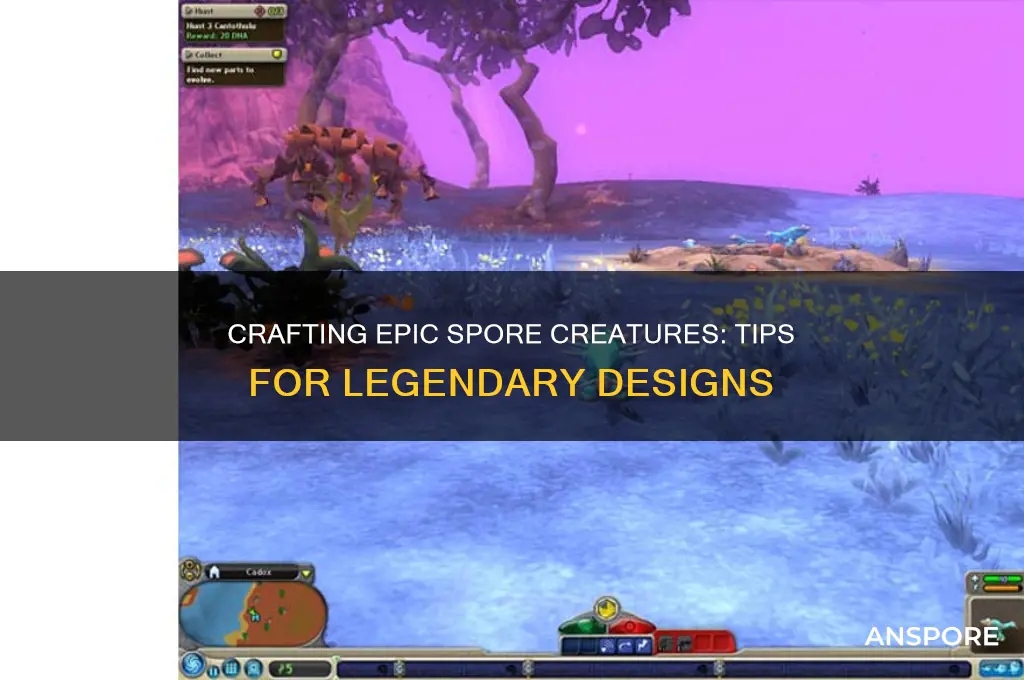 how to make your spore creature an epic