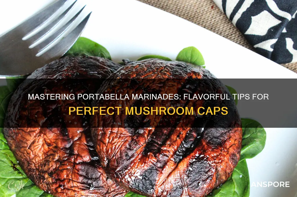 how to marinate portabella mushroom caps