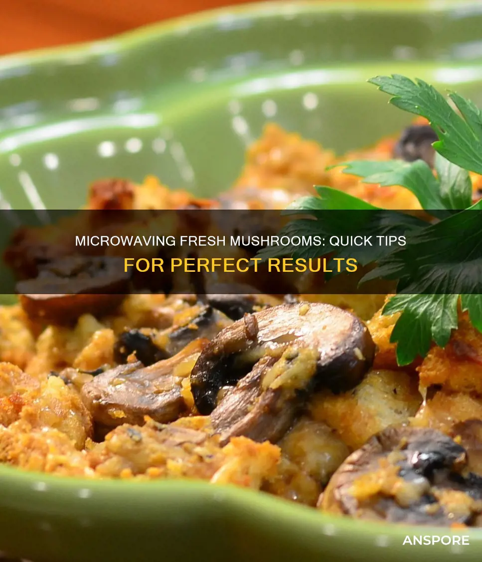 how to microwave fresh mushrooms