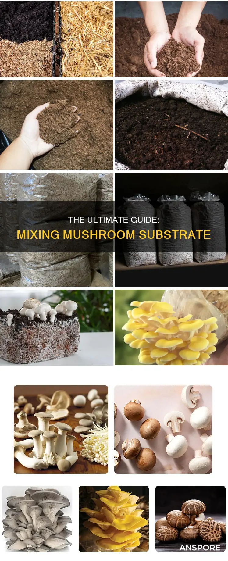 how to mix mushroom substrate