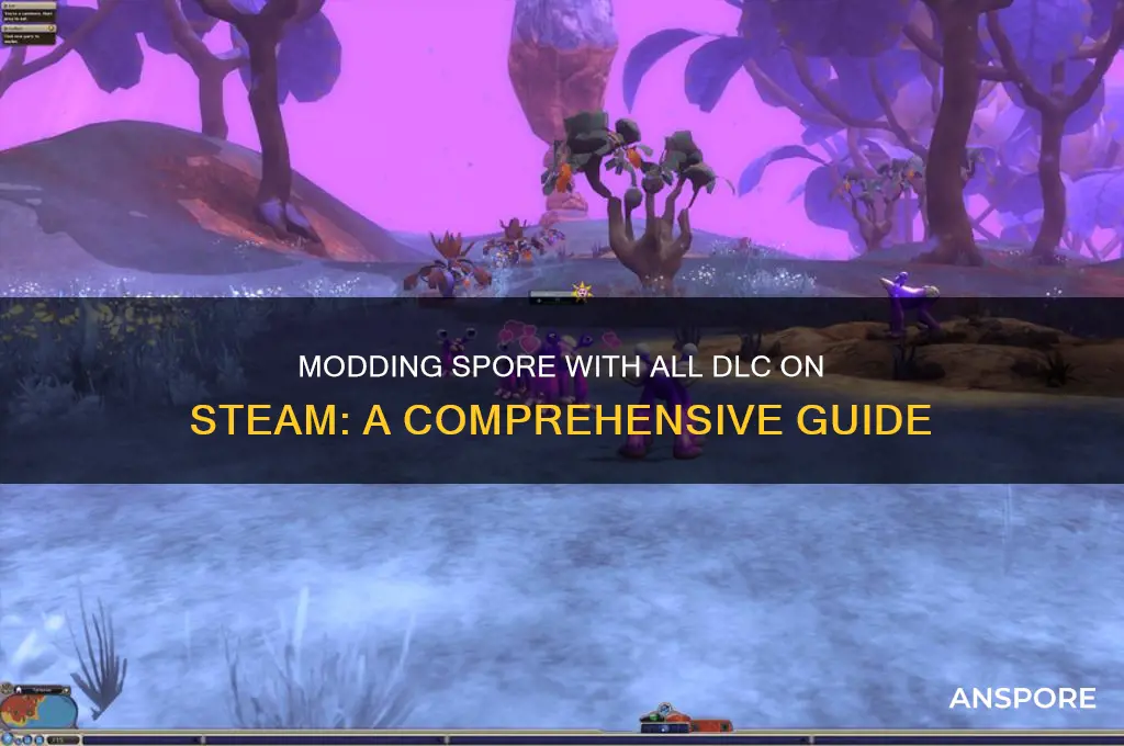 how to mod spore will all dlc and on steam