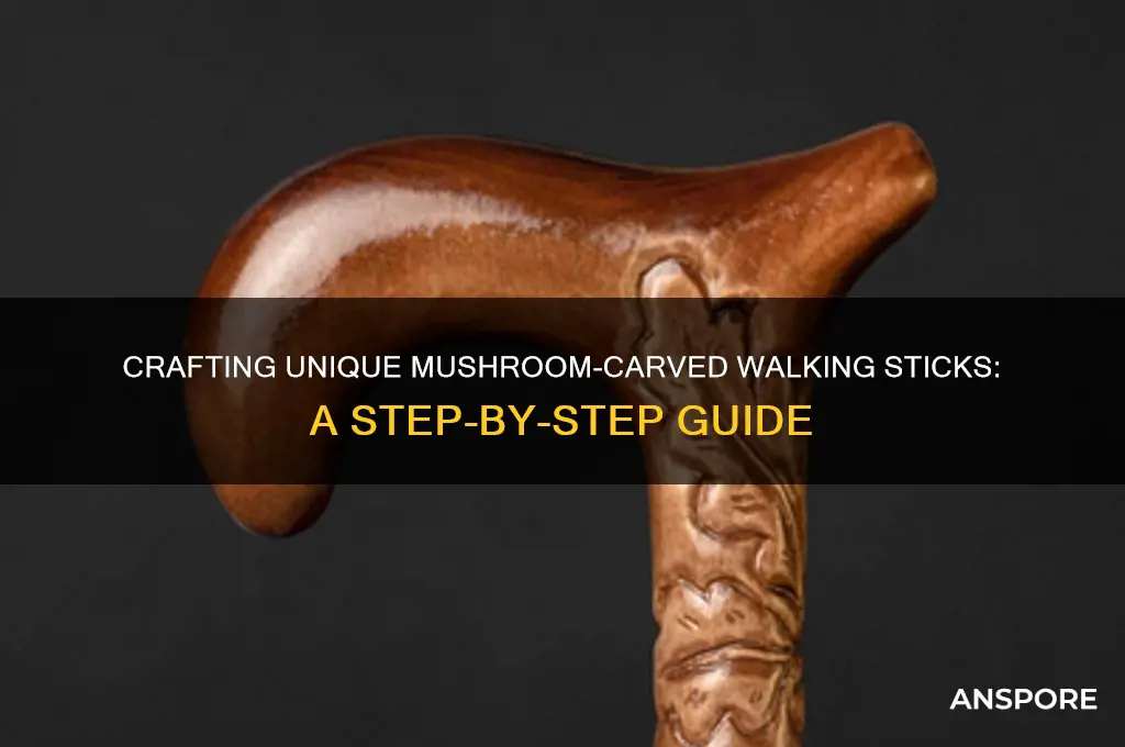 how to mushroom carved walking sticks