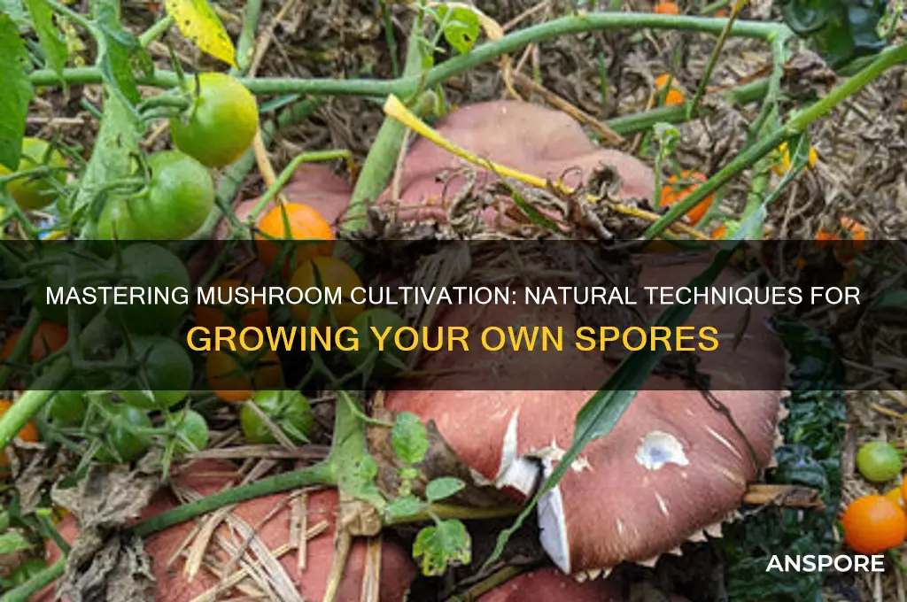 how to naturally grow your own mushrooms spores