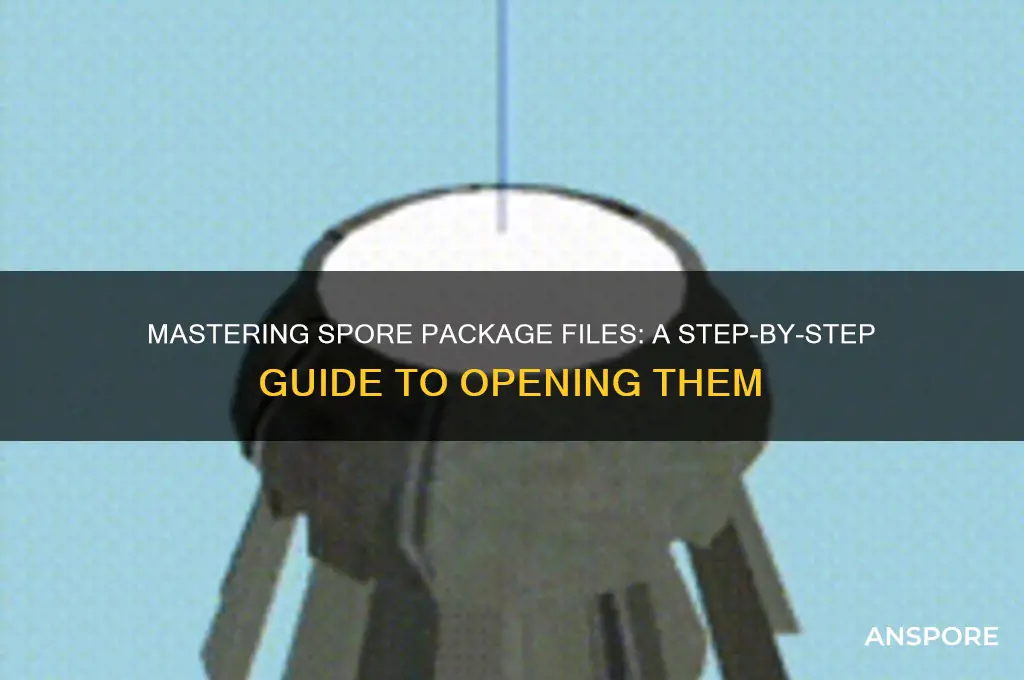 how to open package files spore