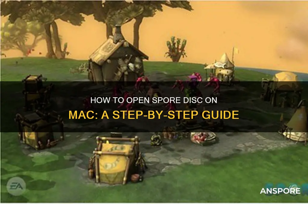 how to open spore disc on mac