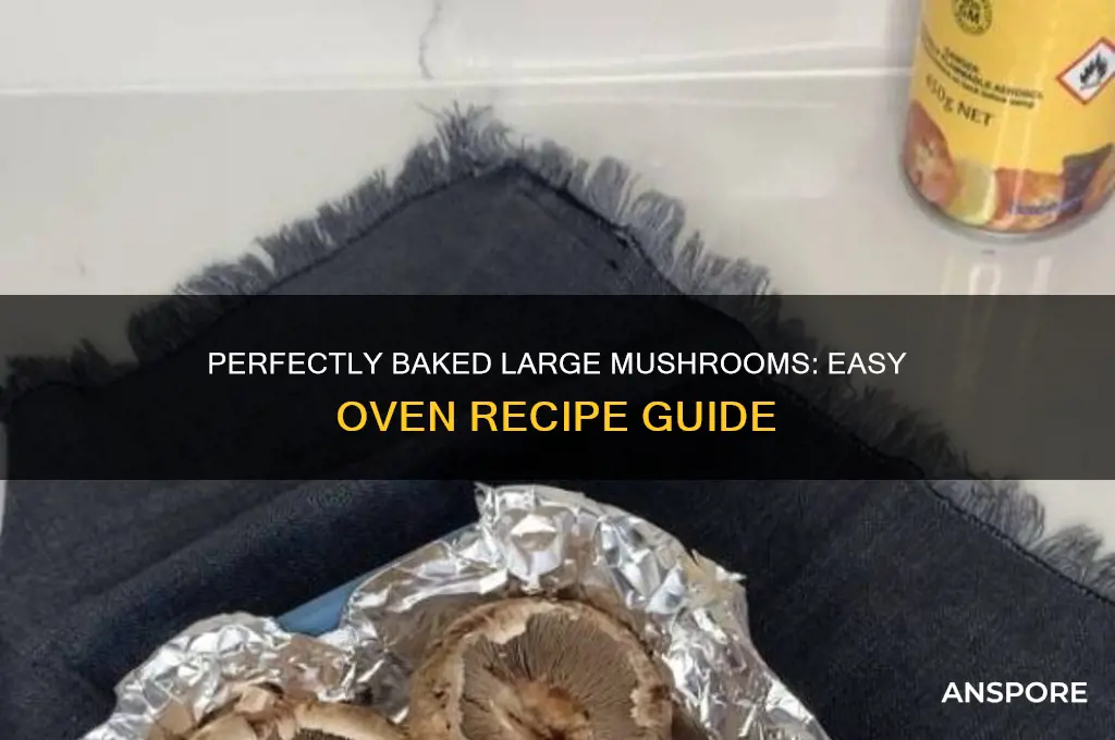 how to oven bake large mushrooms