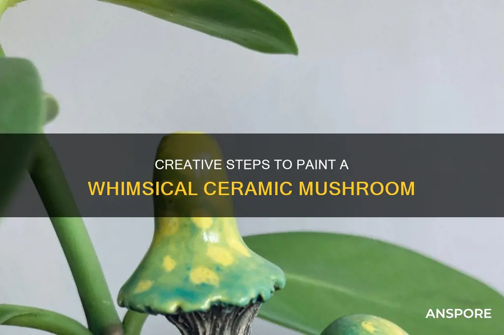 how to paint a ceramic mushroom