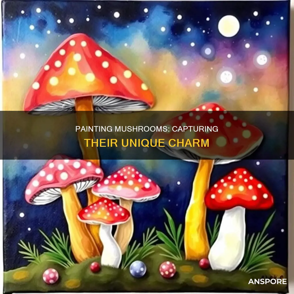 how to paint a mushroom