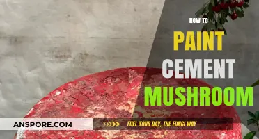 Paint Your Own Garden Mushrooms