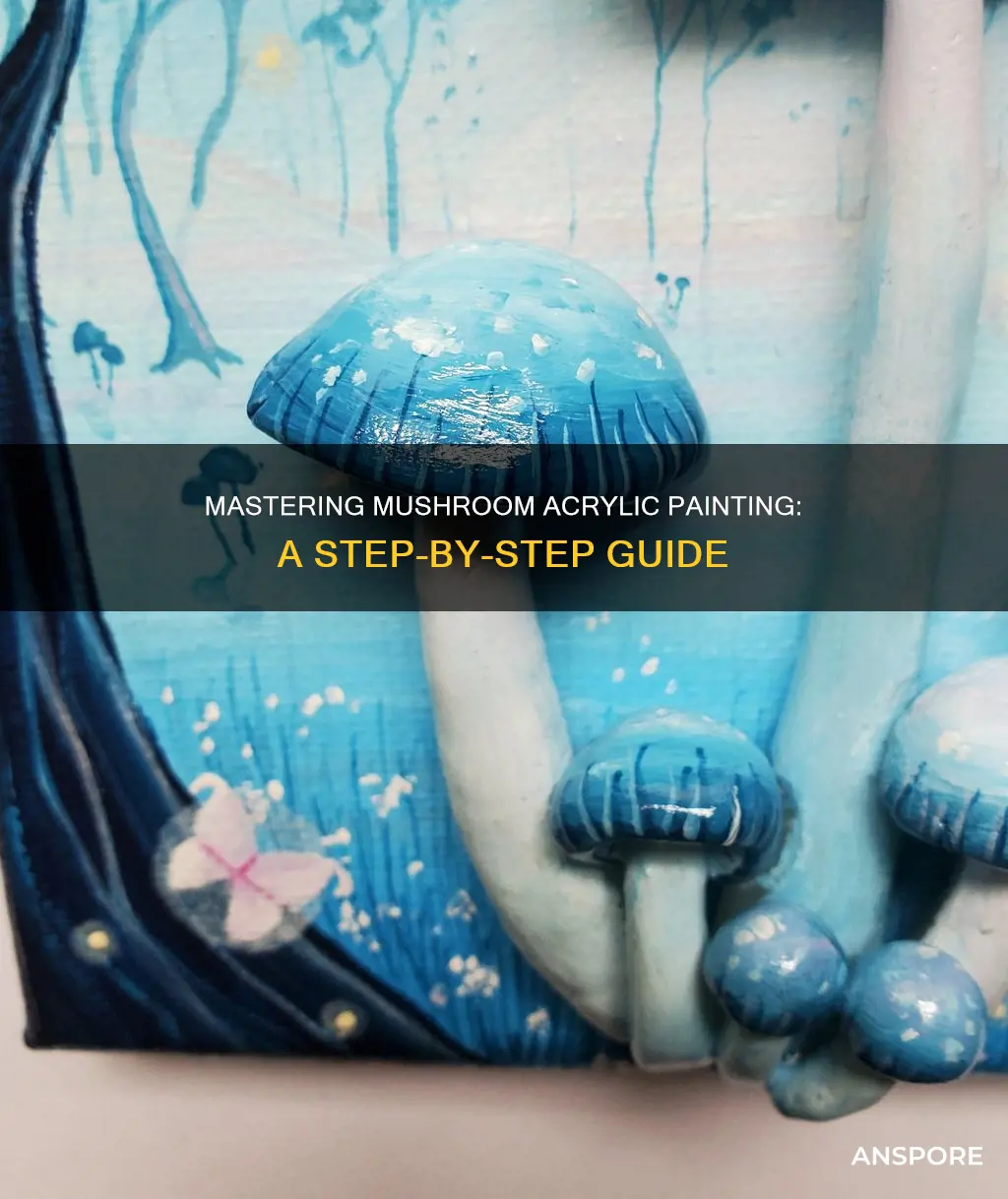 how to paint mushroom acrylic