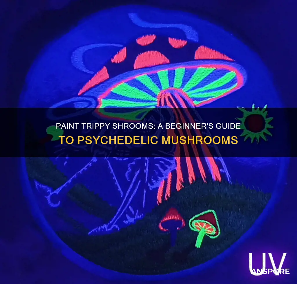 how to paint psychedelic mushrooms