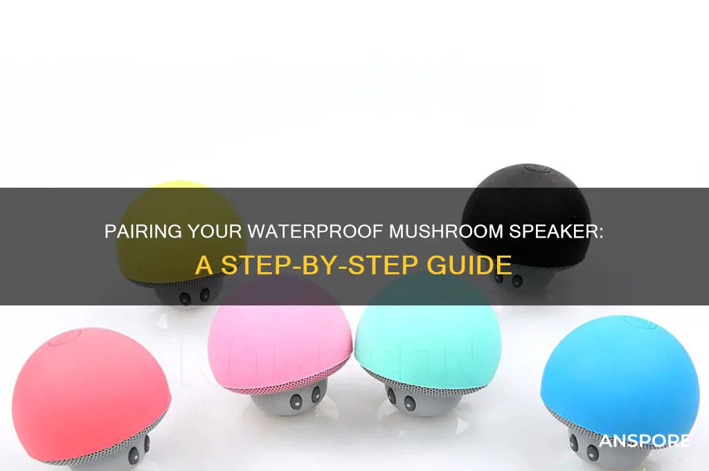 how to pair waterproof mushroom speaker