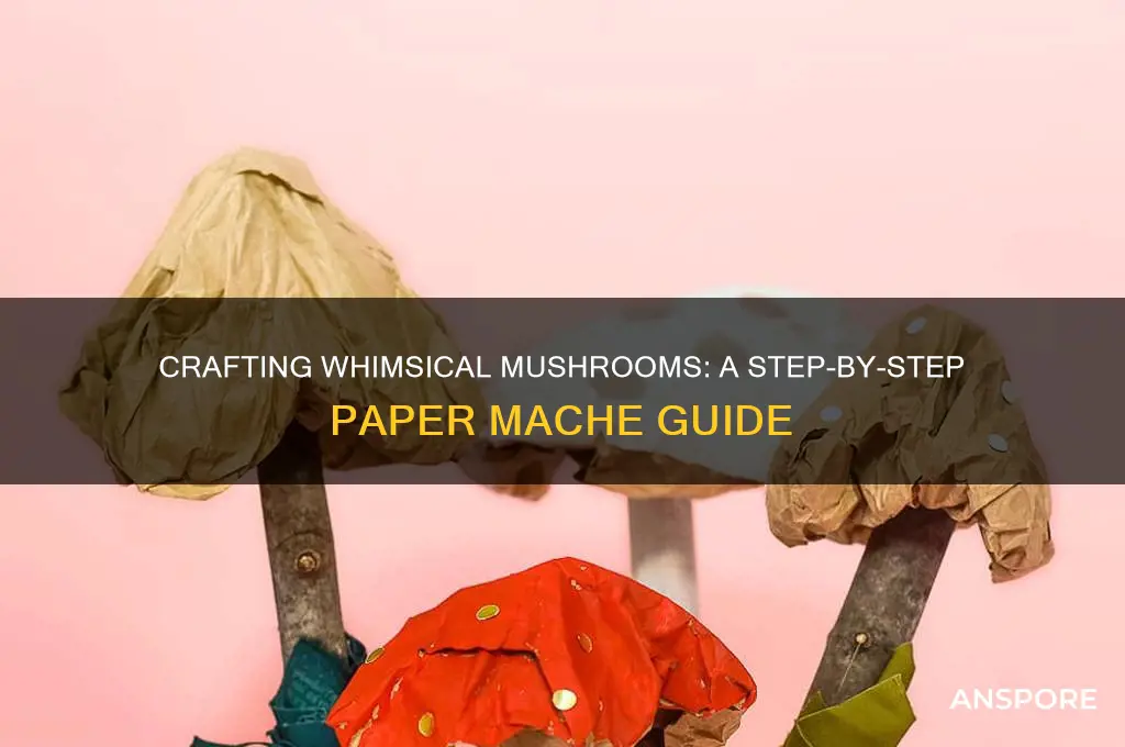 how to paper mache a mushroom
