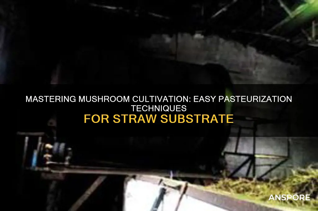 how to pasteurize straw for growing mushrooms