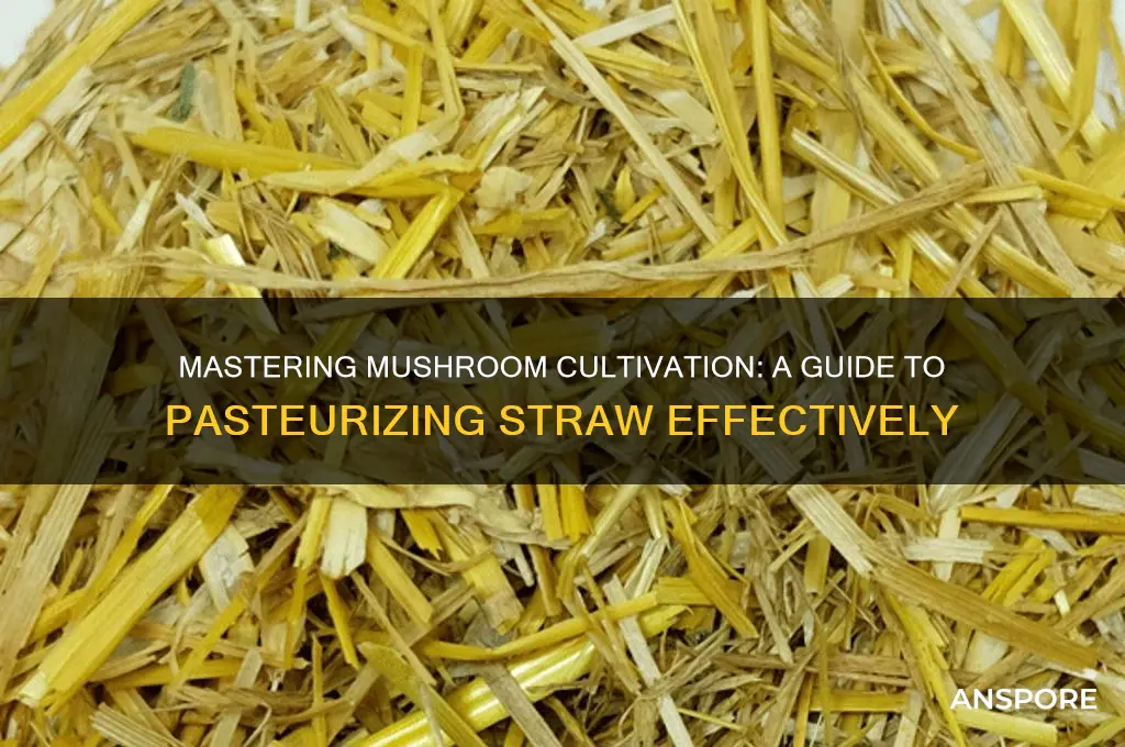 how to pasteurize straw for mushrooms